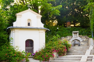 Image showing Chapel and water source pavilion in Stary Sacz