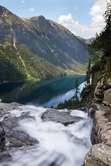 Image showing Lake called Morskie Oko in Tatra mountains Poland