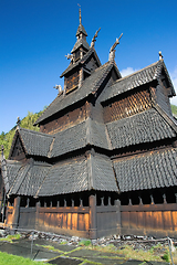 Image showing Borgund Stave Church, Sogn og Fjordane, Norway