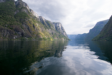 Image showing Naeroyfjord, Sogn og Fjordane, Norway