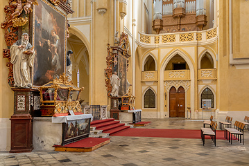 Image showing Cathedral interior Kutna Hora. Czech Republic