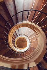 Image showing Spiral stairs like snail, Kutna Hora, Czech Republic