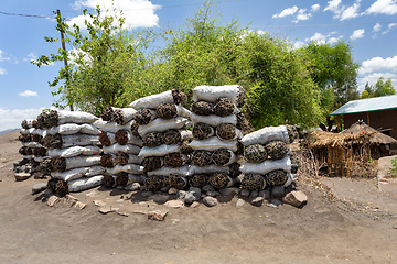 Image showing Charcoal for Sale, street of ethiopia