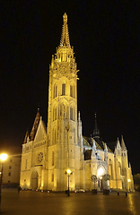 Image showing night scenery in Budapest