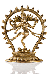 Image showing Statue of Shiva Nataraja - Lord of Dance isolated