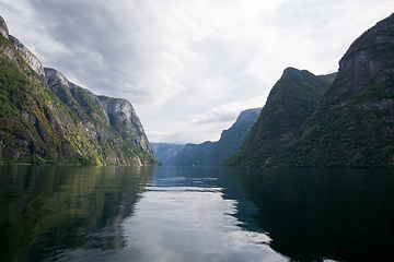 Image showing Naeroyfjord, Sogn og Fjordane, Norway