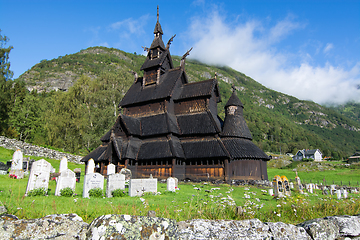 Image showing Borgund Stave Church, Sogn og Fjordane, Norway