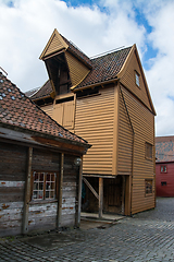 Image showing Bryggen at Bergen, Hordaland, Norway