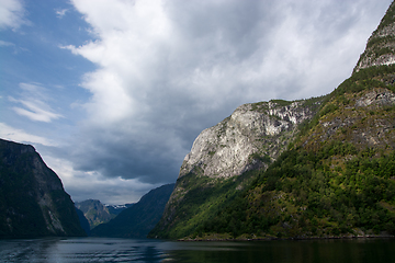 Image showing Naeroyfjord, Sogn og Fjordane, Norway