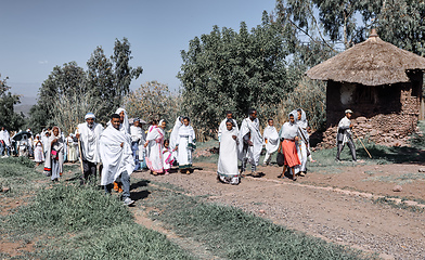 Image showing orthodox Christian Ethiopian, Lalibela Ethiopia