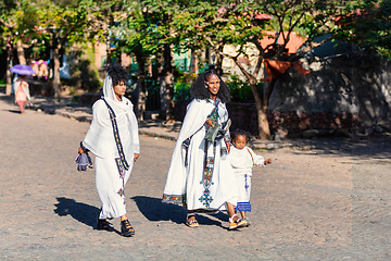 Image showing Orthodox Christian ethiopian woman, Lalibela, Ethiopia