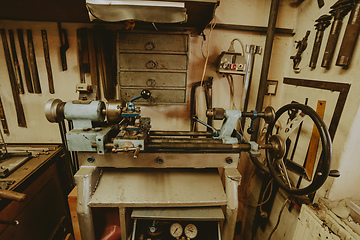 Image showing domestic home workshop room