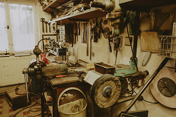Image showing domestic home workshop room