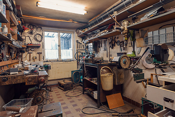 Image showing domestic home workshop room