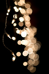 Image showing christmas lights bokeh background