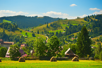 Image showing Carpathians mountains village landscape Ukraine