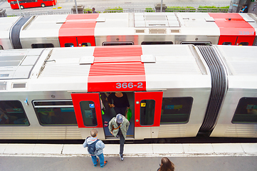 Image showing Hamburg public train station