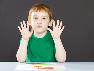 Image showing red-haired boy