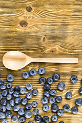 Image showing Blueberry berries on a table