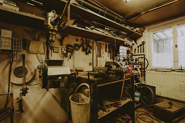 Image showing domestic home workshop room