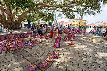 Image showing Street market in center of Aksum, Ethiopia Africa