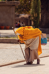 Image showing Orthodox believers in Aksum, Ethiopia Africa