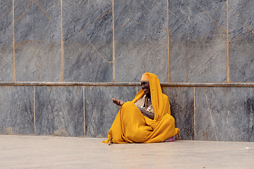 Image showing orthodox priest in Axum. Aksum, Ethiopia