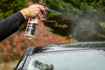 Image showing car wash cleaning and prepare for detailing