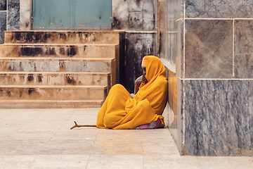 Image showing orthodox priest in Axum. Aksum, Ethiopia