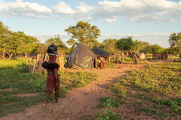 Image showing Himba village, northen Namibia Africa