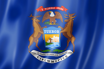 Image showing Michigan flag, USA