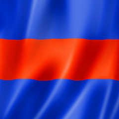 Image showing Three international maritime signal flag