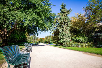 Image showing Gardens of the Champs Elysees, Paris, France