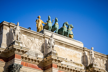 Image showing Triumphal Arch of the Carrousel, Paris, France