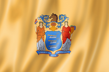 Image showing New Jersey flag, USA 