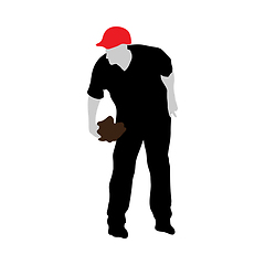 Image showing baseball silhouette