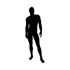 Image showing Standing Pose Man Silhouette