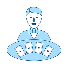 Image showing Casino Dealer Icon