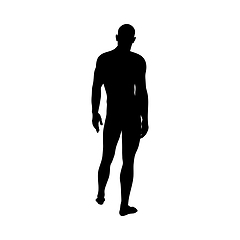 Image showing Standing Pose Man Silhouette