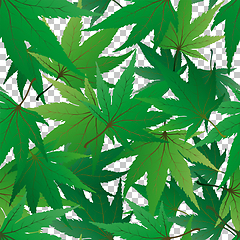 Image showing seamless maple leaves