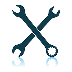 Image showing Crossed Wrench Icon
