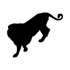 Image showing Lion Silhouette