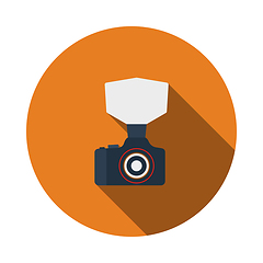 Image showing Camera With Fashion Flash Icon