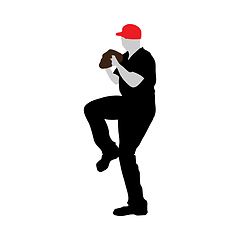 Image showing baseball silhouette