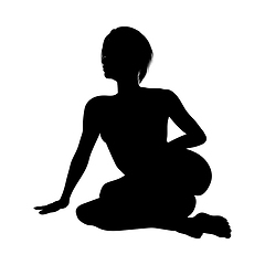 Image showing Naked sexy girls silhouette