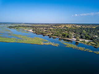 Image showing Okavango delta river in north Namibia, Africa