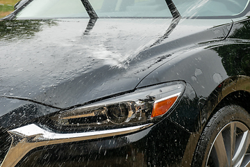 Image showing car wash cleaning and prepare for detailing