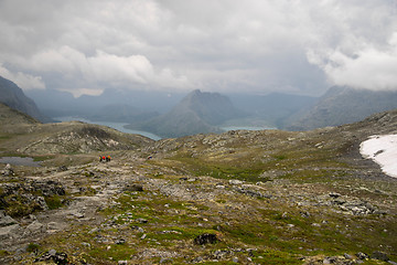 Image showing Mountain hiking in Norway