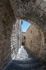 Image showing Old city jerusalem street in summer tourism vacation