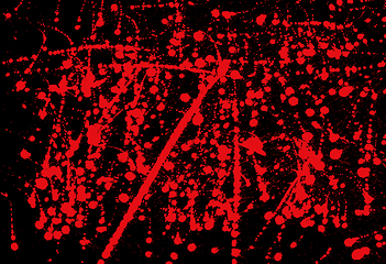 Image showing red ink splash illustration